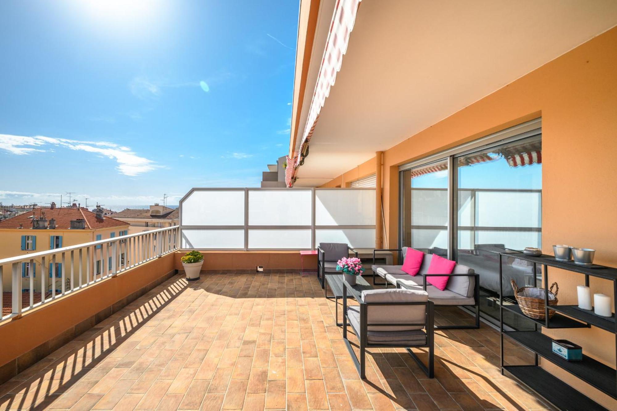 'L'Alicante Proche' Gare, Terrasse, Vue Mer مينتون المظهر الخارجي الصورة